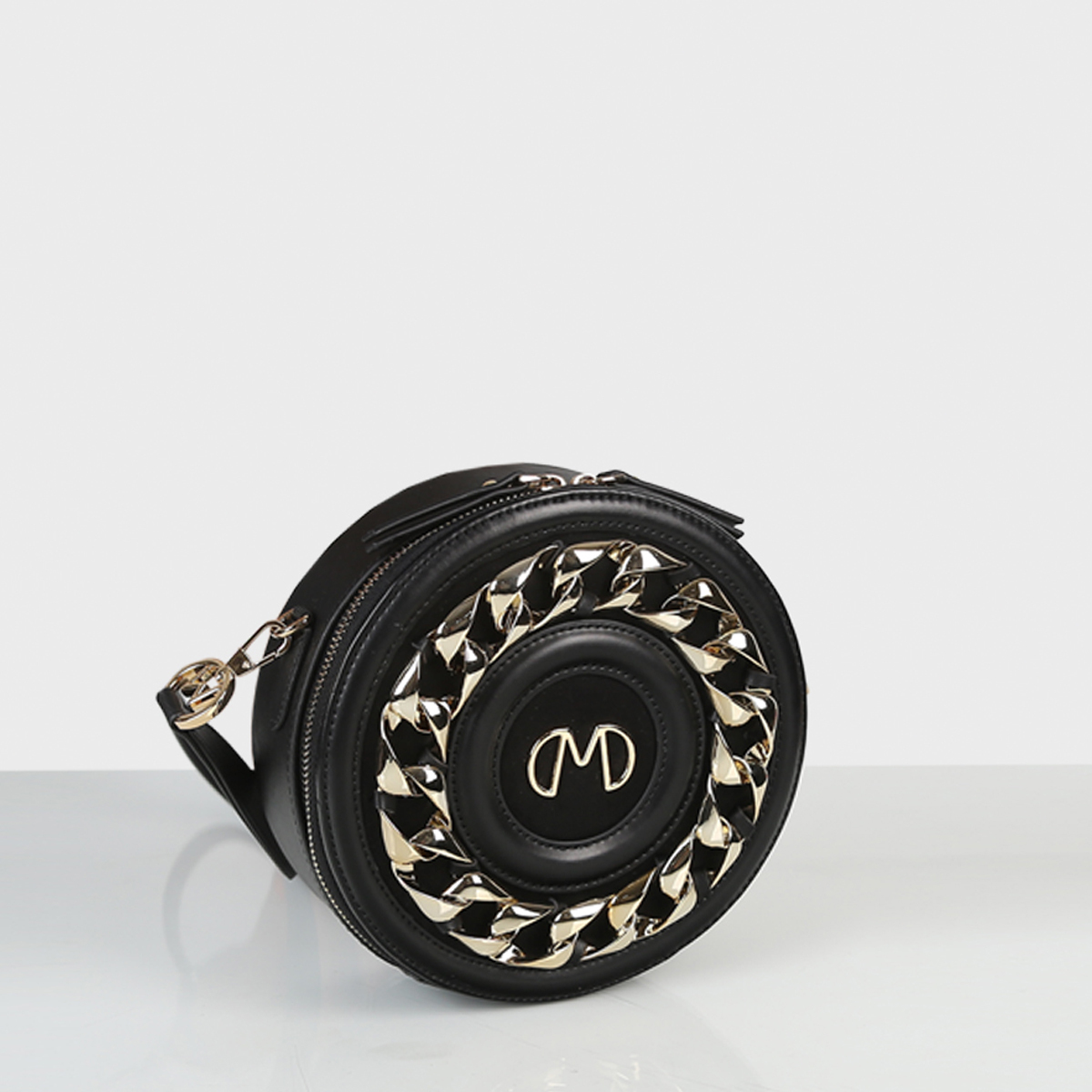 Matmazel Teresa Handmade Τσαντάκι Ώμου Χιαστί Black 01