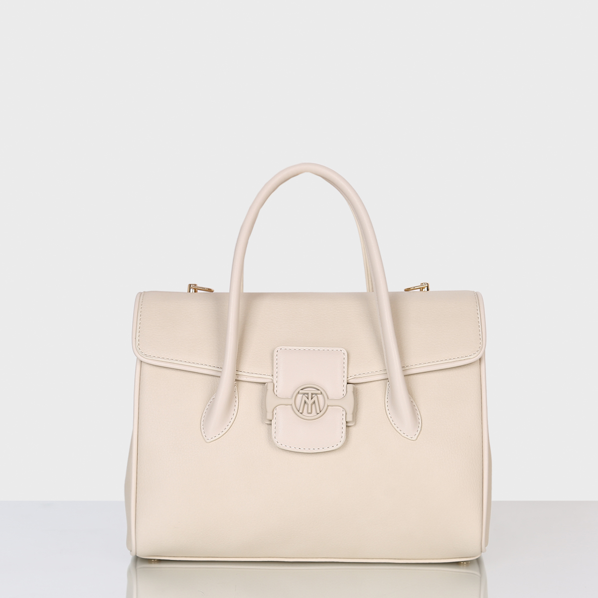 Matmazel Loren Handmade Τσάντα Χεριού Ώμου Beige 01