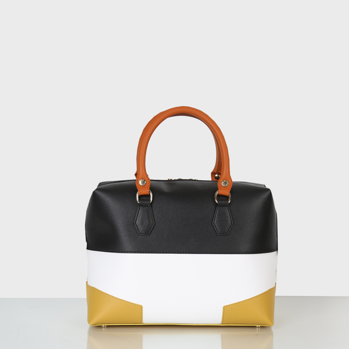 Matmazel Tilda Handmade Τσάντα Χεριού Ώμου Brown Black White 04