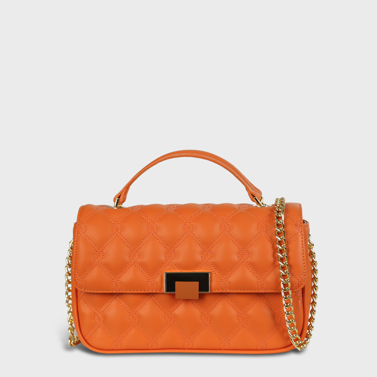 Matmazel Lucja Handmade Τσάντα Χεριού Ώμου Orange 01