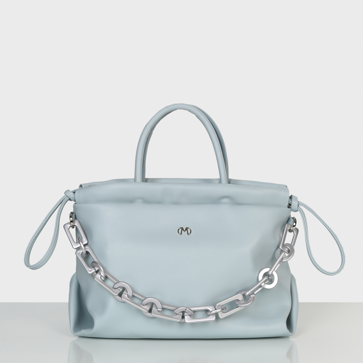 Matmazel Polina Handmade Τσάντα Χεριού/Ώμου Blue 01