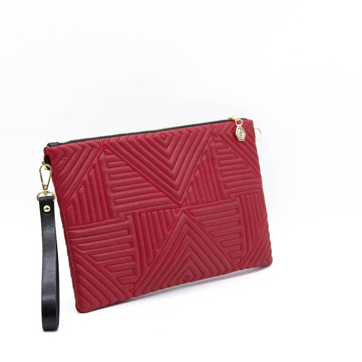 Silver&PoloClutchΤσάνταRed01
